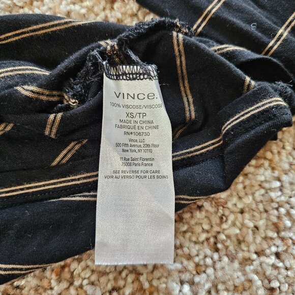 Vince Striped Long Sleeve Top - size XS - Picture 6 of 7